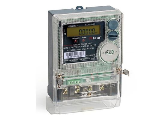 IEC 62056 21 دقة مقياس الطاقة الذكي متعدد الوظائف أحادي الطور من الفئة 2.0
