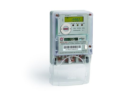 1 fase مقياس kWh الذكي مع شاشة LCD IEC 62056 42 Protocol 5 60 A 5100 A.