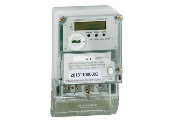 IEC62052 Advanced AMI Smart Meter أحادي الطور 240 فولت 20 80 أمبير 10100 أ