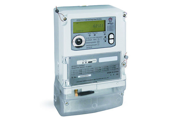 Iec 62053 الجزء 21 مقياس الطاقة الذكية AMI 3 مراحل متر مع شاشة LCD