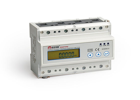 Ams AMI Electric Meter 3 Phase Kwh Meter Din Rail Rail Current Transformer Connection