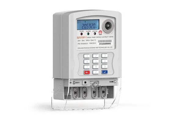IEC 62055 31 عداد الطاقة الرقمي أحادي الطور مع لوحة المفاتيح